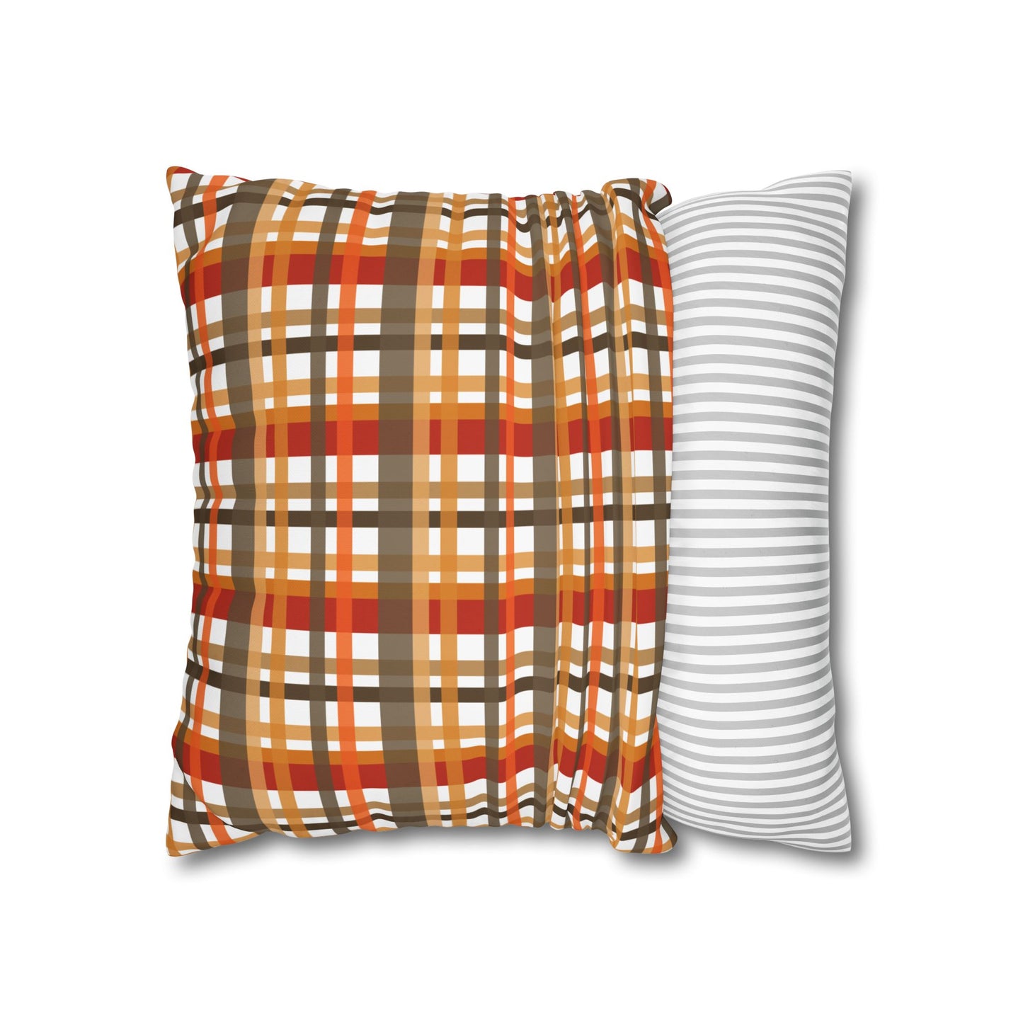 Cozy Plaid Throw Pillowcase, Autumn Decor Pillow, Home Accents, Thanksgiving Gift, Comfortable Couch Accessory