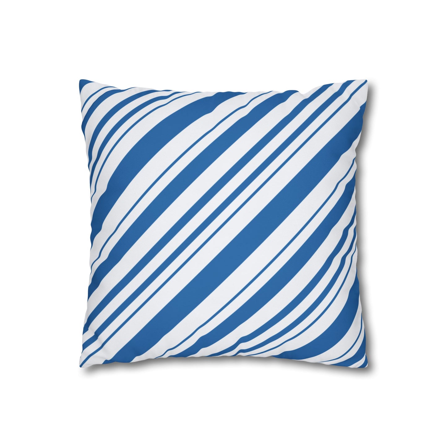 Stylish Blue Striped Pillowcase, Modern Home Décor, Cozy Couch Accessory, Gift for Housewarming, Nautical Theme Decoration