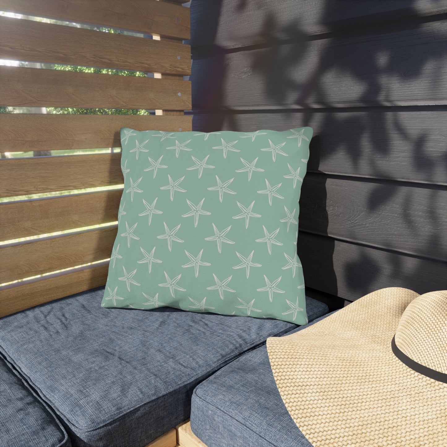 Coastal Starfish Outdoor Pillows - Nautical Home Decor for Patios & Porches