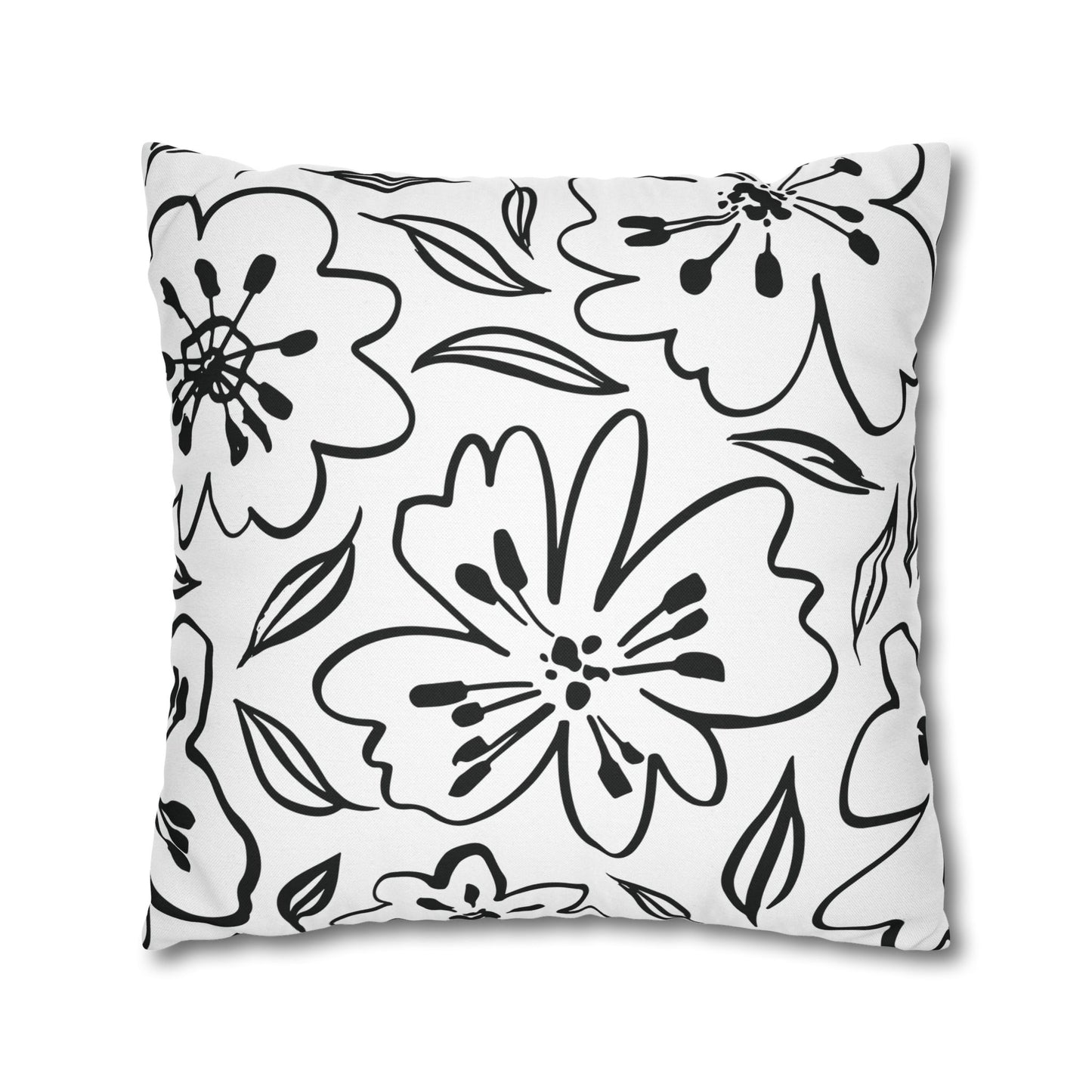 Elegant Black and White Dragonfly Pillowcase, Decorative Throw Pillow Cover, Modern Home Decor, Gift for Nature Lovers, Cozy Living Room Accent