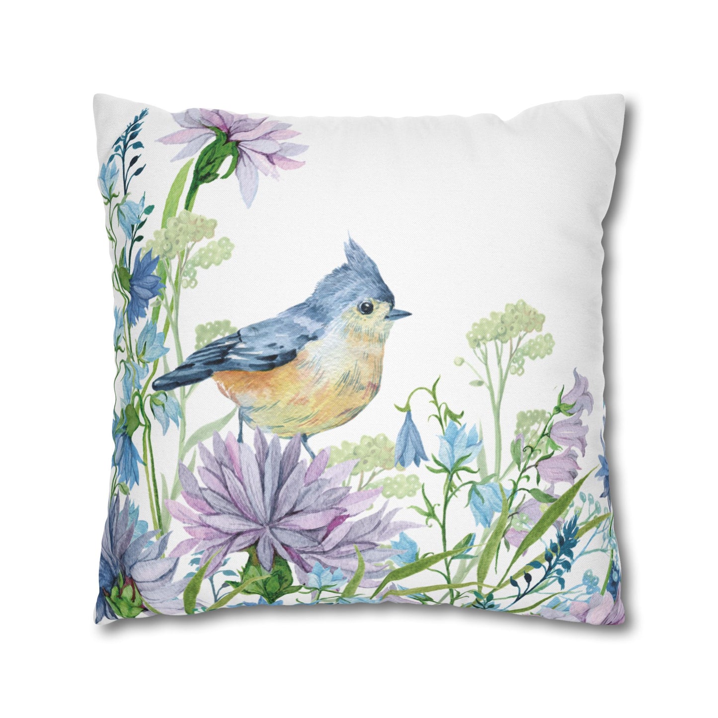 Floral Dragonfly Decorative Pillowcase | Home Décor, Gifts for Her, Couch Cushion Cover, Spring/Summer Accent, Nature Lover's Gift