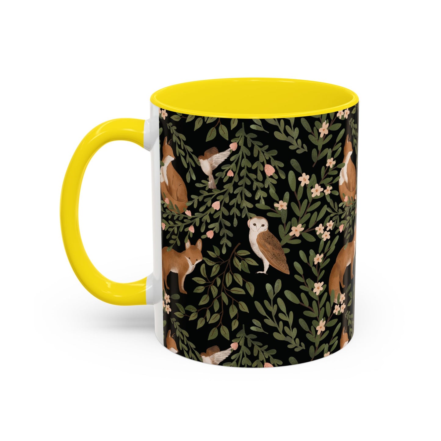 Mug - Little Fox and Owl Woodland Scene Coffee Cup