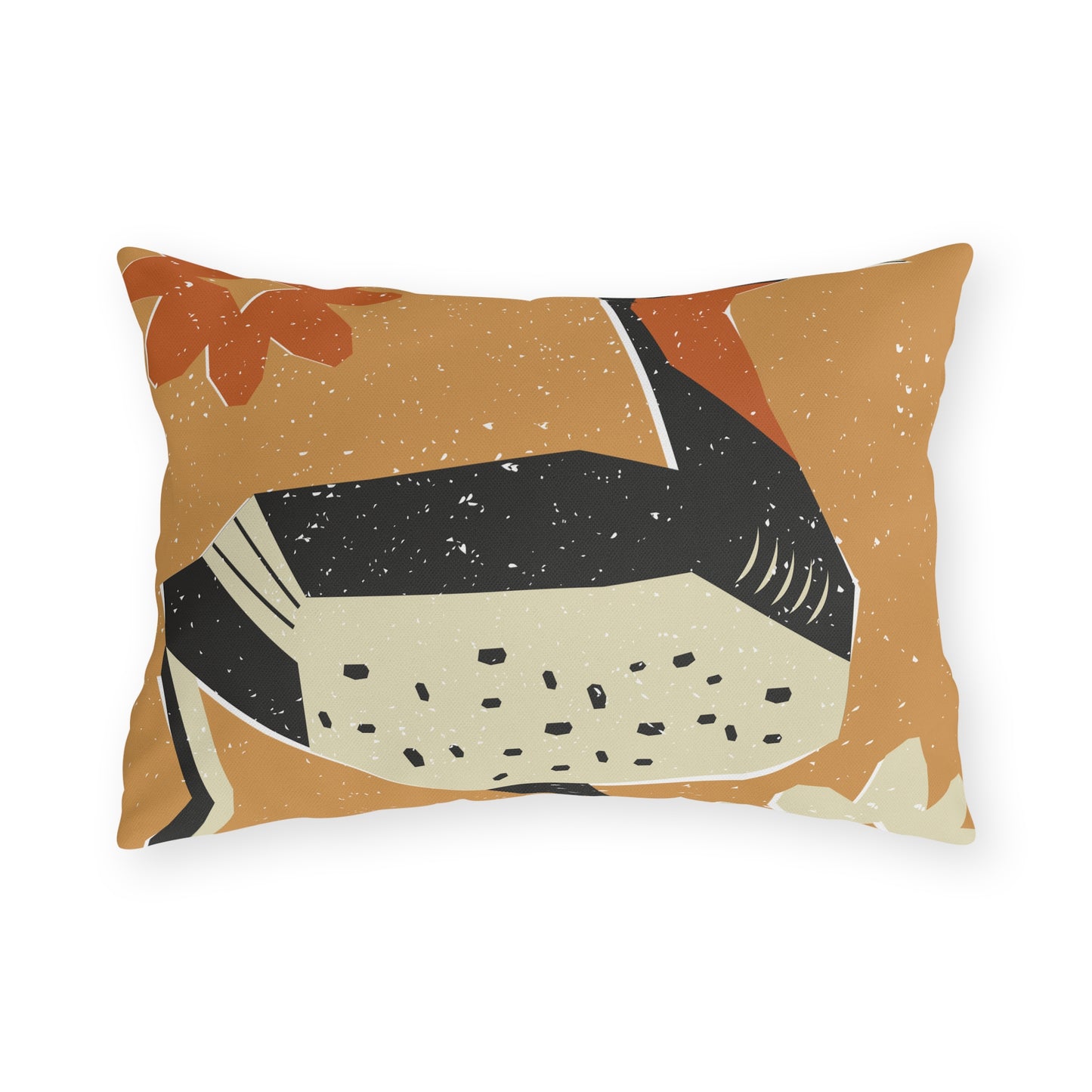Tribal Design Rustic Goose Stylish Outdoor Pillow for Cozy Settings, Garden Decor, Boho Patio Accessories, Spring/Summer Vibes, Gift for Nature Lovers