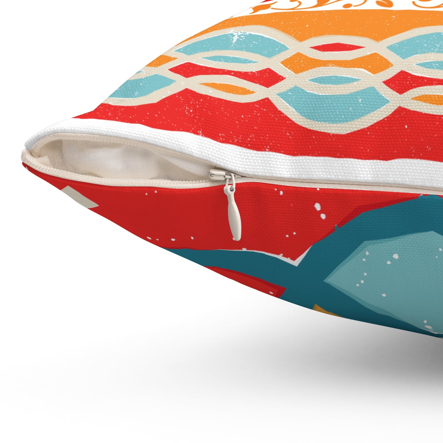 Vibrant Bohemian Tiger Decorative Pillow, Handmade Home Decor, Unique Gifts for Housewarming, Festival Comfort, Cozy Living
