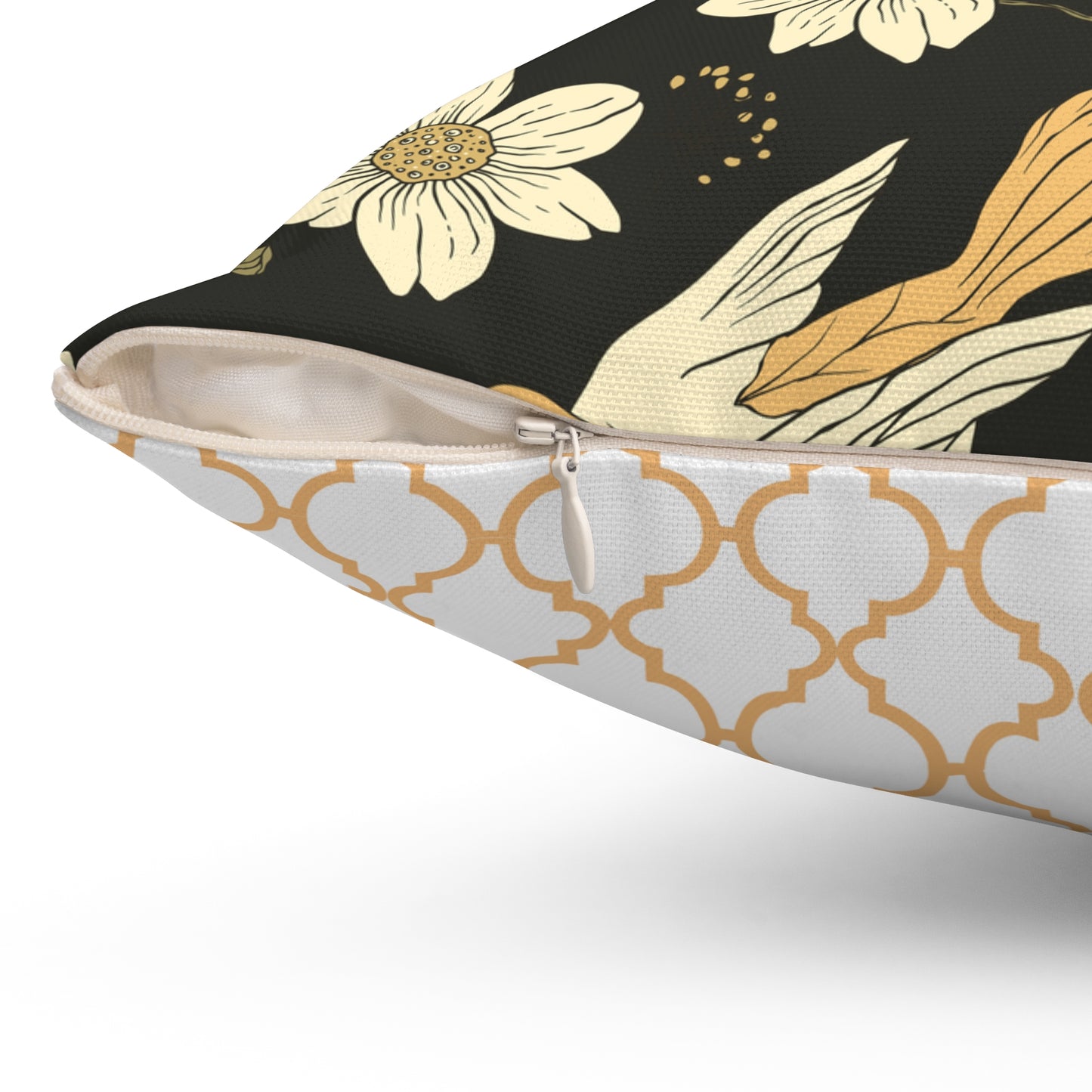 Throw Pillow Sparrows and Daisies Nature-Inspired Decorative Pillow, Cozy Home Decor, Botanical Throw Pillow, Floral Accent Cushion, Bird Print Pillow