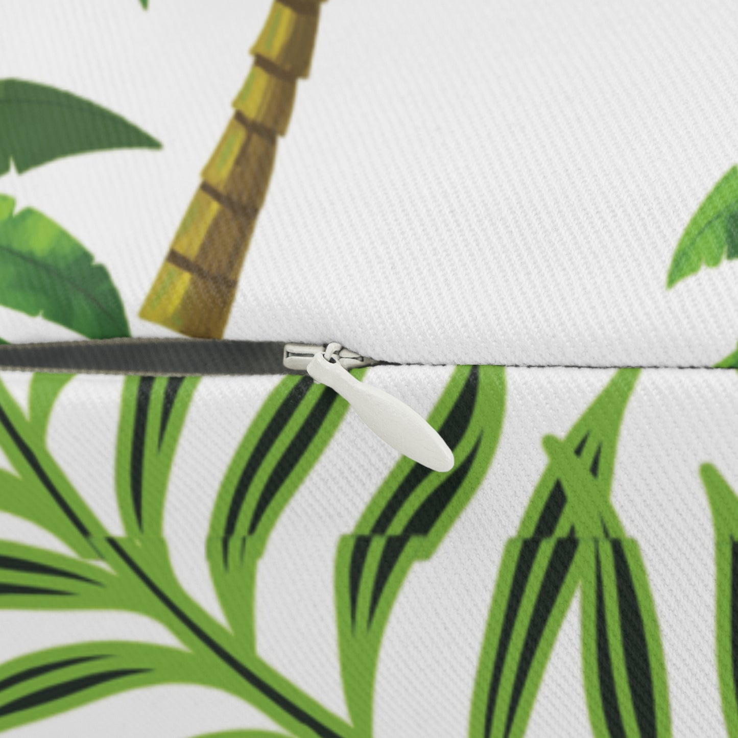 Tropical Palm Tree Lumbar Pillow, Decorative Accent Pillow, Palm Leaf Decor, Summer Home Styling, Gift for Plant Lovers