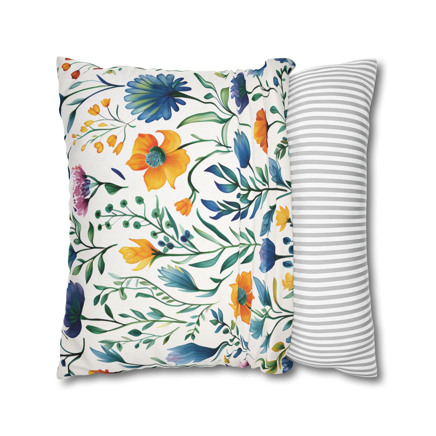Turquoise and Blue Dragonfly Print Pillowcase, Decorative Cushion Cover, Home Decor, Gift for Nature Lovers, Boho Style, Cozy Living Room Accent