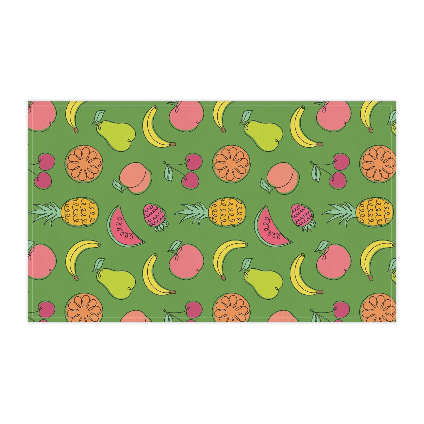 Fruitful Whimsy: A Tea Towel Delight - Thyme Green - FWTT