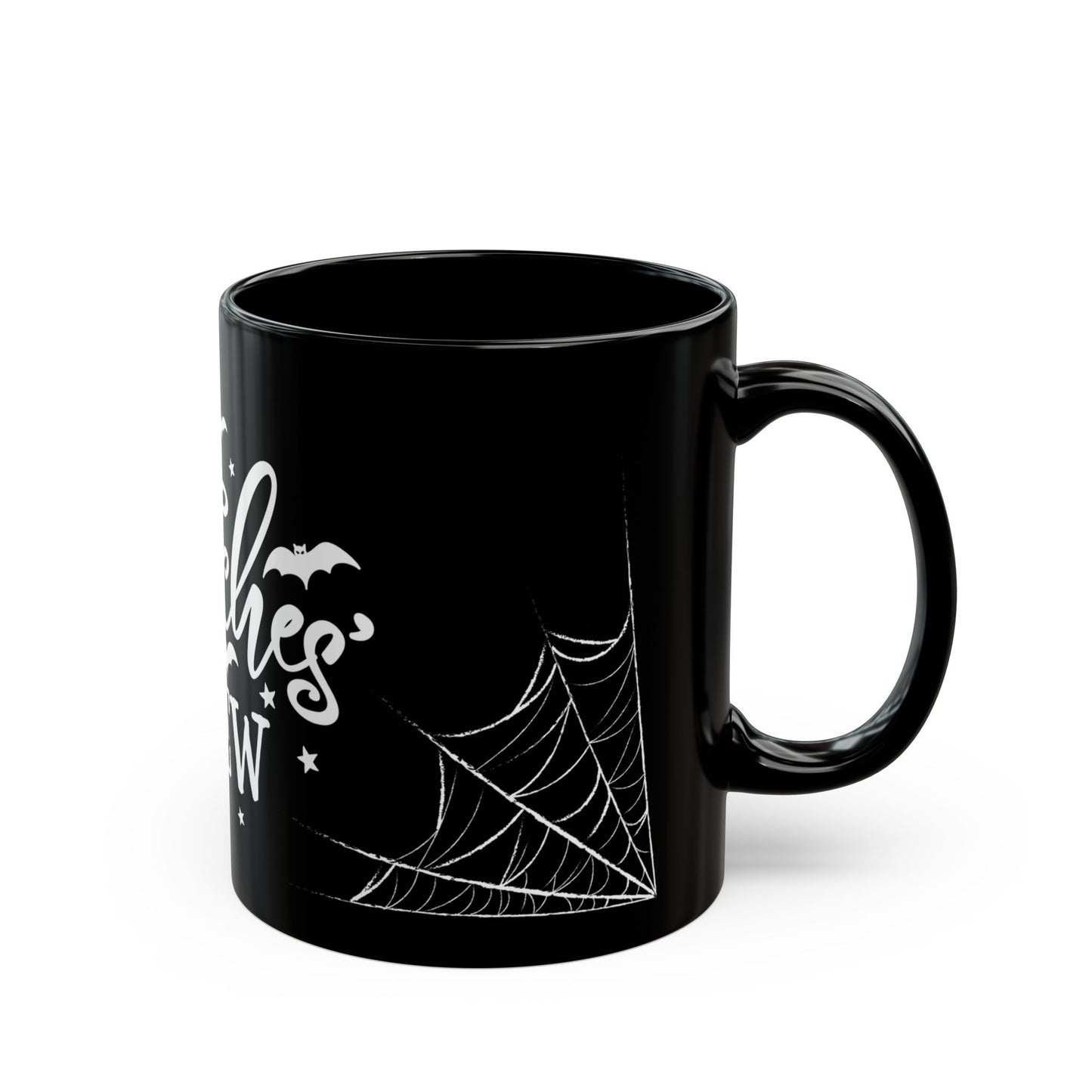Witches' Brew Mug, Spooky Coffee Cup, Halloween Gift, Witch-Themed Drinkware, Black Ceramic Mug, 11oz 15oz