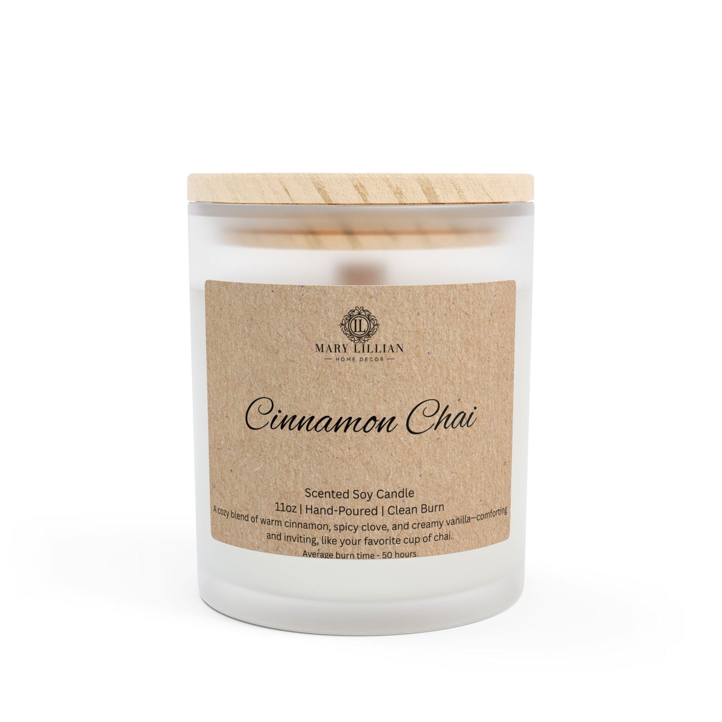 Candle - Cinnamon Chai - Warm Cinnamon, Spicy Clove, Creamy Vanilla 11oz