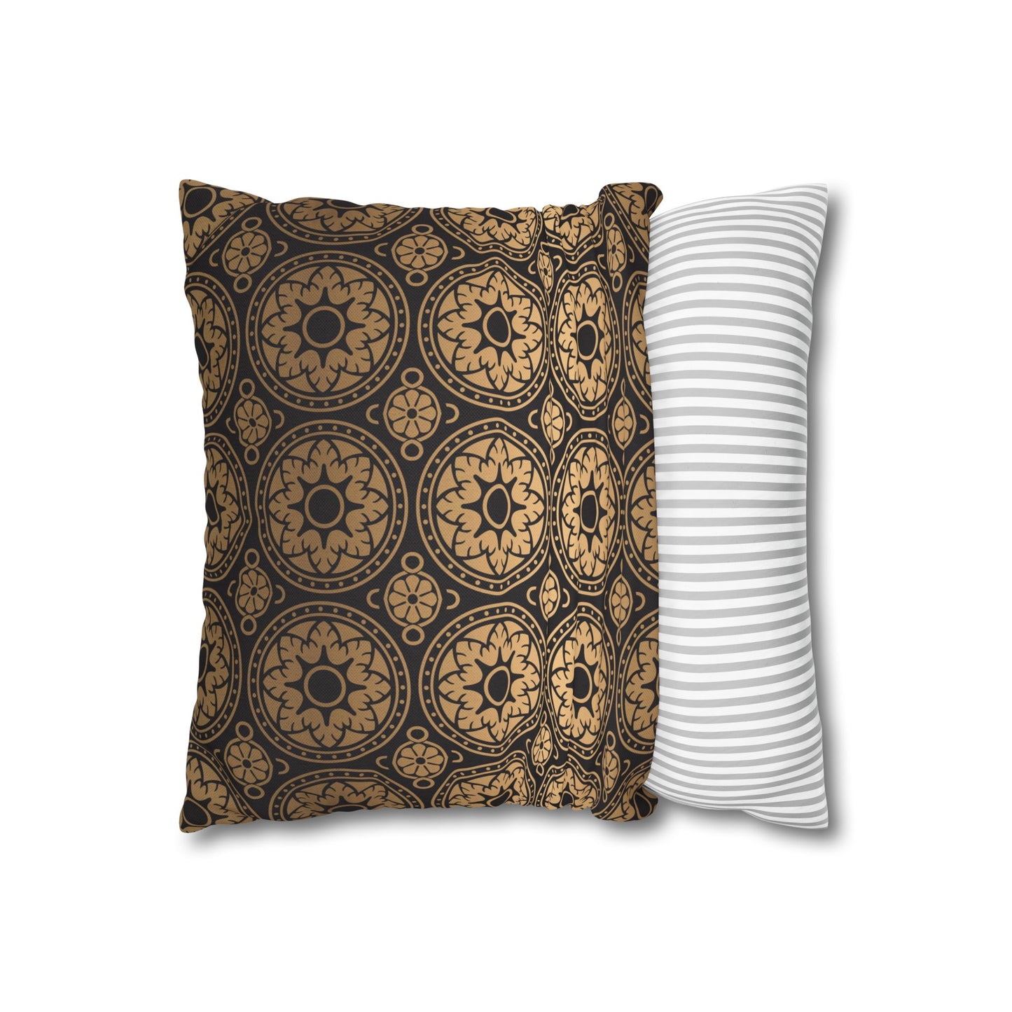 Elegant Gold Dragonfly Pillowcase, Home Decor, Butterfly Decor, Gift for Nature Lovers, Throw Pillow Cover