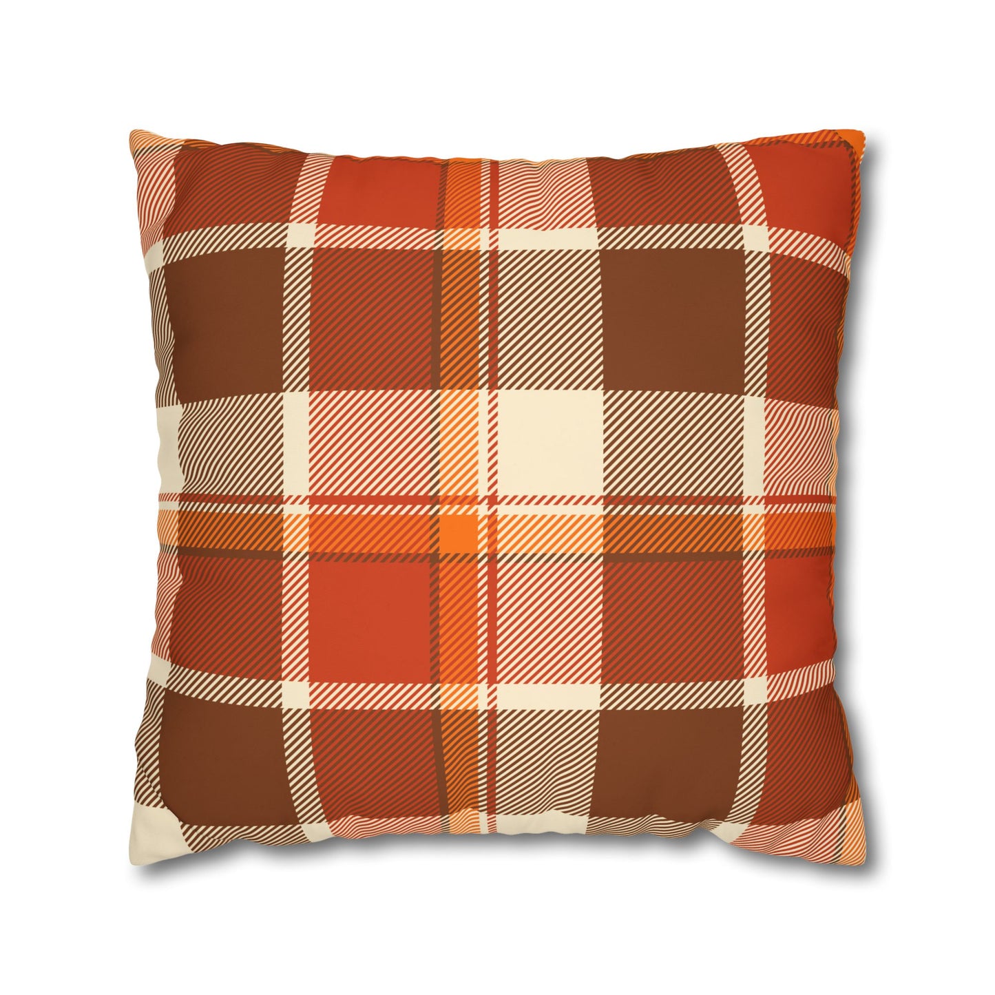 Cozy Plaid Pillowcase for Fall Decor, Home Accent, Gift for Her, Seasonal Decoration, Couch Accessory