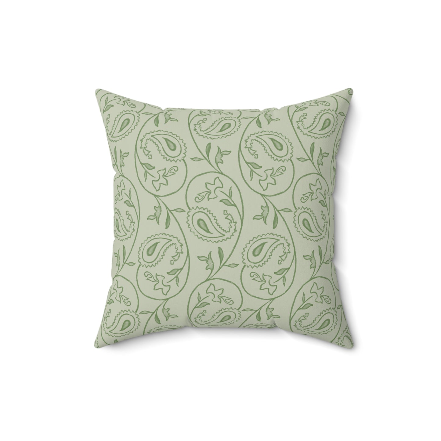 Square Throw Accent Pillow Classic Blushing Orchids & Paisley Design