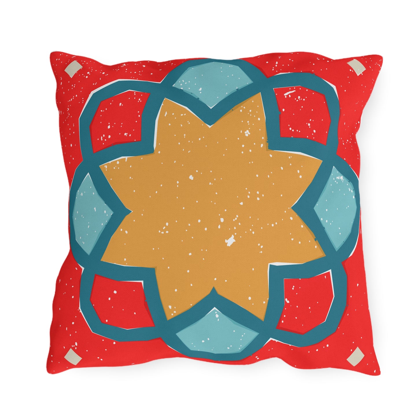 Outdoor Pillows - Vibrant Tribal Tiger Design