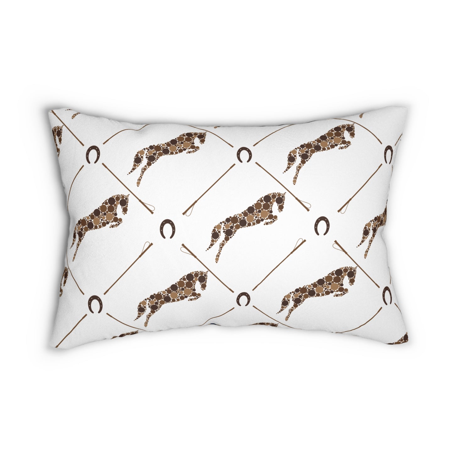 Chic Decorative Lumbar Pillow | Equestrian & Floral Designs, Home Decor Accent, Horse Lover Gift, Modern Couch Pillow, Stylish Throw Cushion