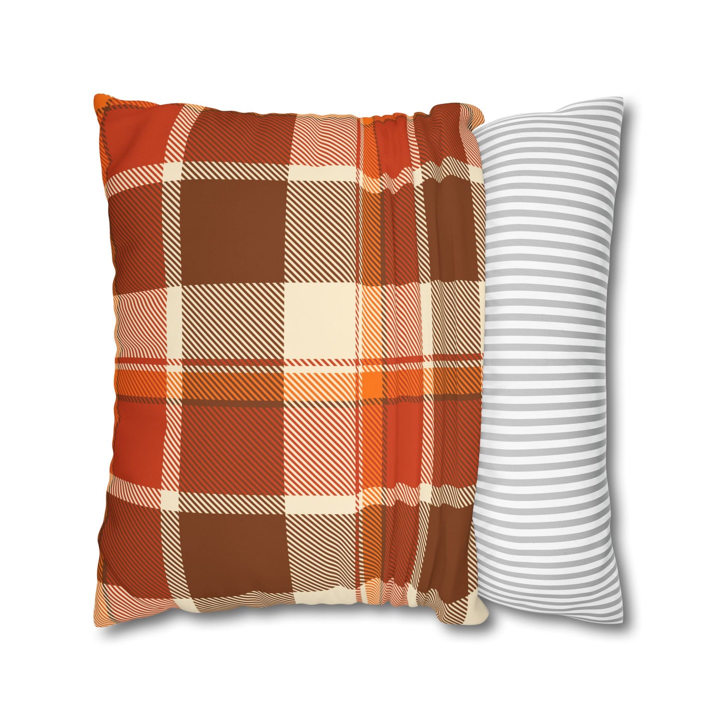 Cozy Plaid Pillowcase for Fall Decor, Home Accent, Gift for Her, Seasonal Decoration, Couch Accessory