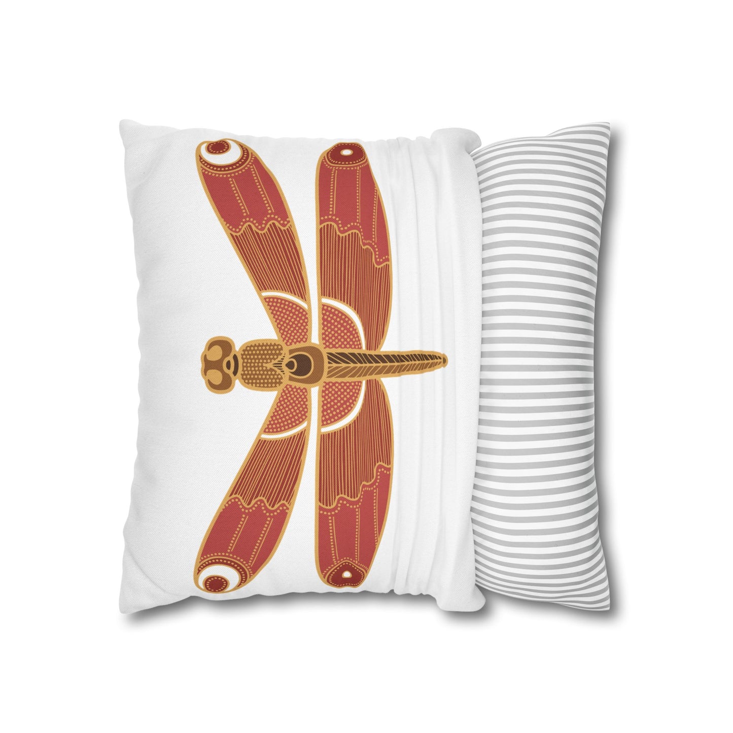 Bohemian Dragonfly Pillowcase - Cozy Home Decor for Nature Lovers, Boho Bedroom Accent, Gift for Gardeners, Unique Housewarming Present