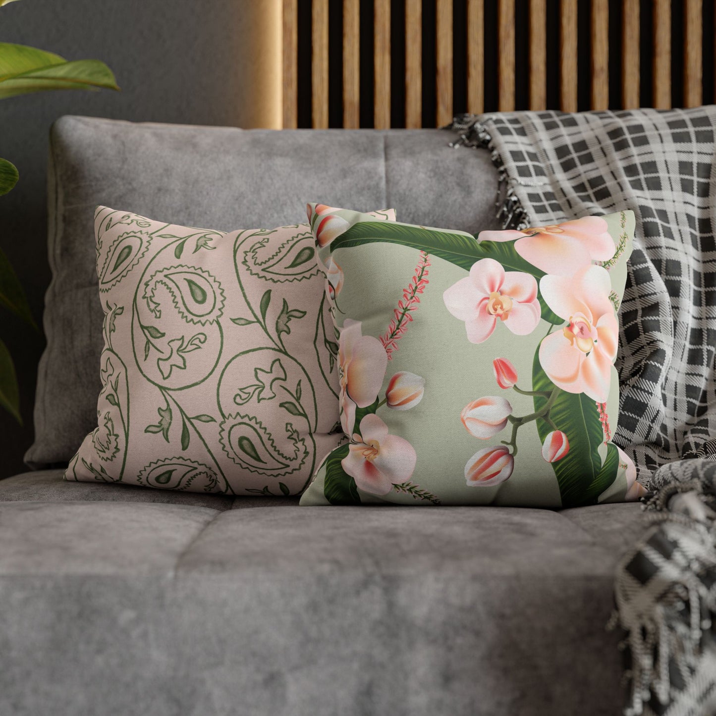 Floral Decorative Pillowcase | Cozy Home Accent, Gift for Flower Lovers, Spring Decor, Tropical Vibes, Easy Home Makeover