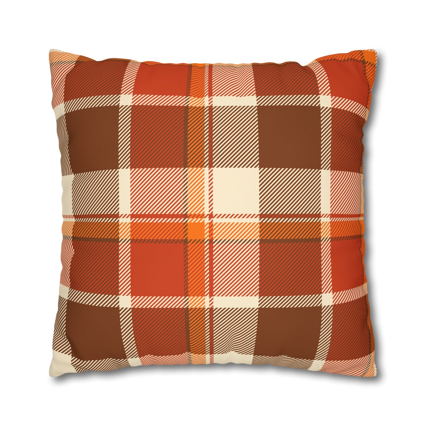 Cozy Plaid Pillowcase for Fall Decor, Home Accent, Gift for Her, Seasonal Decoration, Couch Accessory