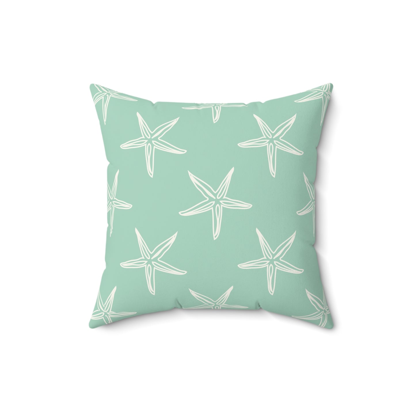 Coastal Starfish Throw Pillow – Beach-Inspired Home Decor
