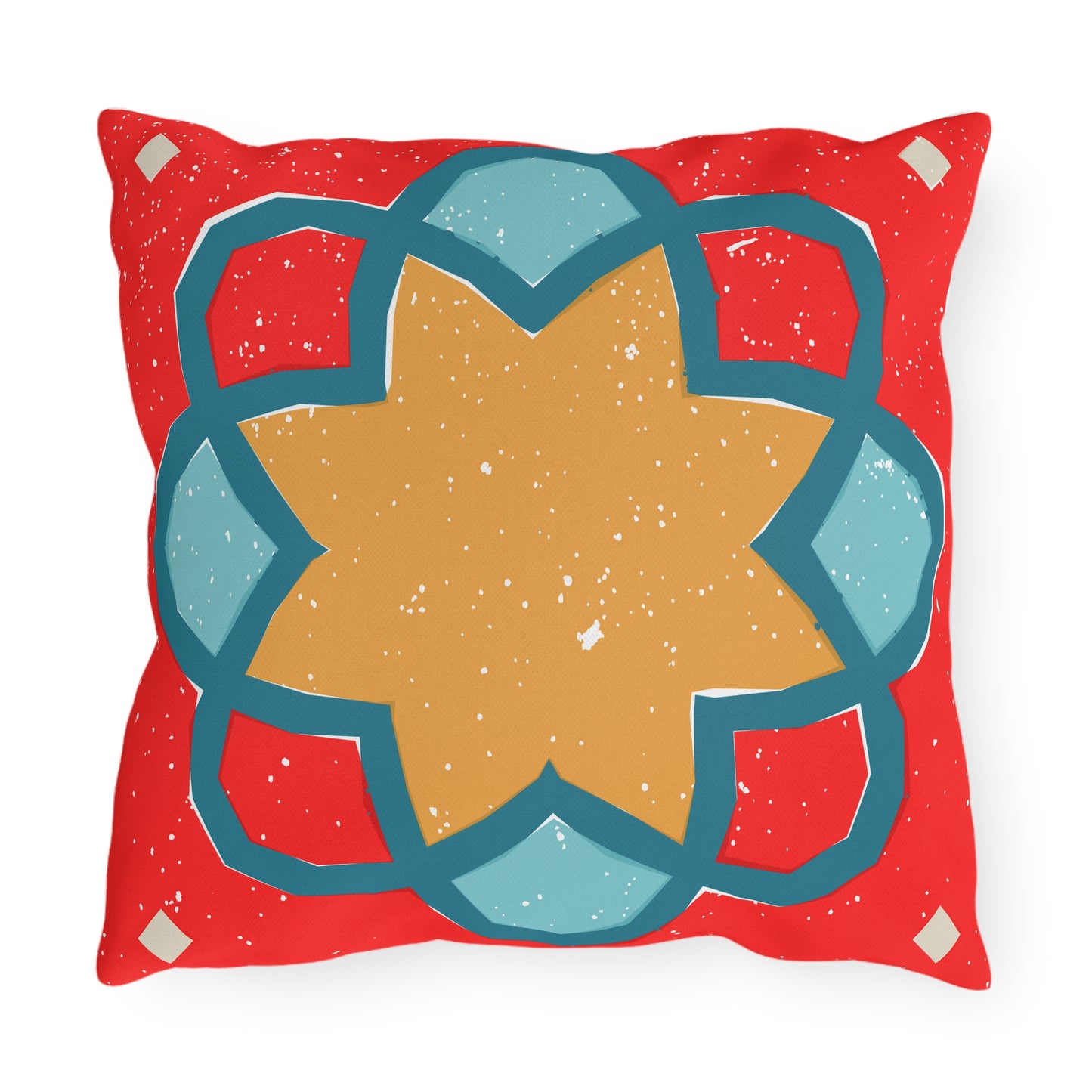 Outdoor Pillows - Vibrant Tribal Tiger Design