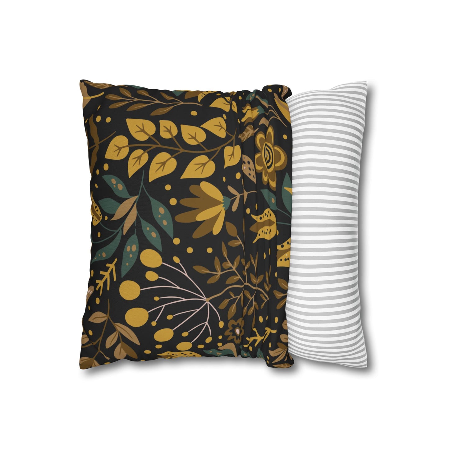 Bohemian Floral Pillowcase, Decorative Cushion Cover, Home Decor, Cozy Living Room, Gift for Her, Eco-Friendly Pillow Cover