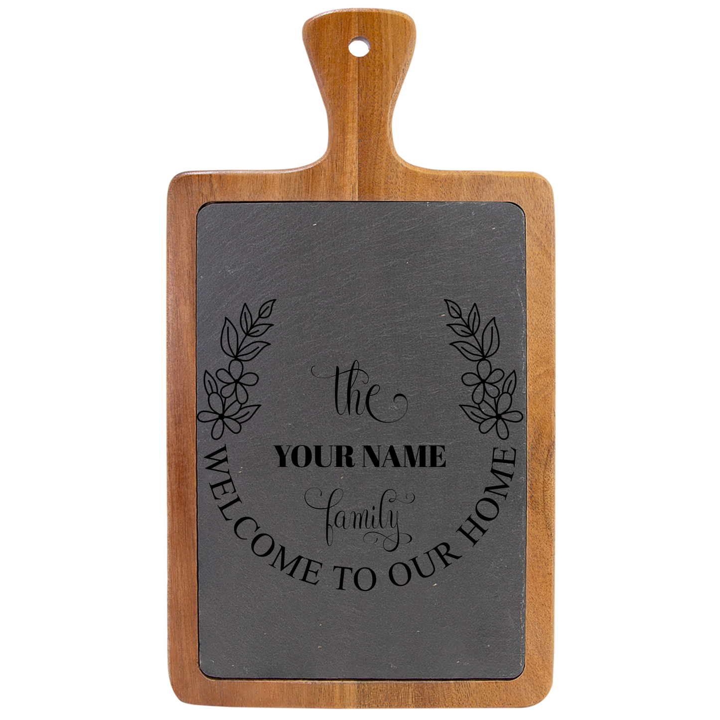 Personalized Charcuterie Board, Custom Serving Platter, Engraved Cheese Board, Unique Home Gift, Family Welcome Sign