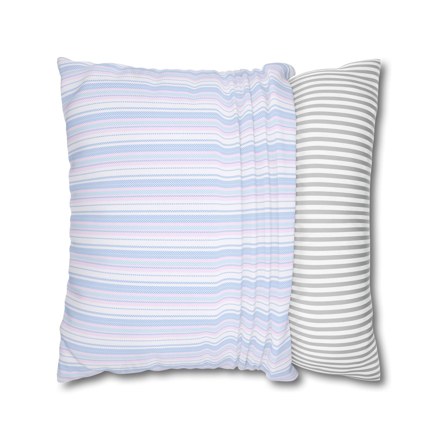 Pastel Striped Throw Pillowcase, Cozy Home Decor, Modern Cushion Cover, Stylish Living Room Accent, Birthday Gift, Soft Furniture Accessory