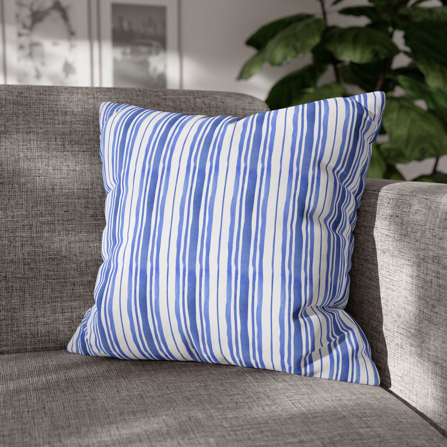 Stylish Striped Pillowcase, Modern Home Decor, Cozy Gift for Home, Bedroom Accent, Relaxing Vibe, Housewarming Present