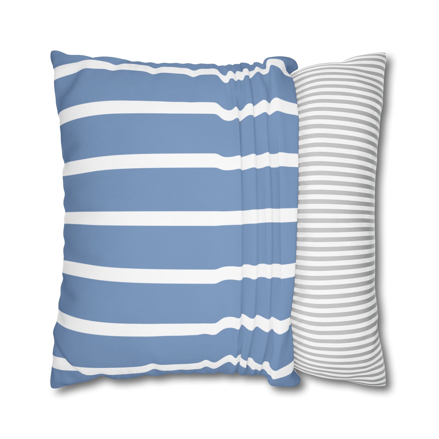 Stylish Striped Throw Pillowcase, Decorative Cushion Cover, Modern Home Decor, Blue Stripe Accent Pillow, Gift for Couch Lovers