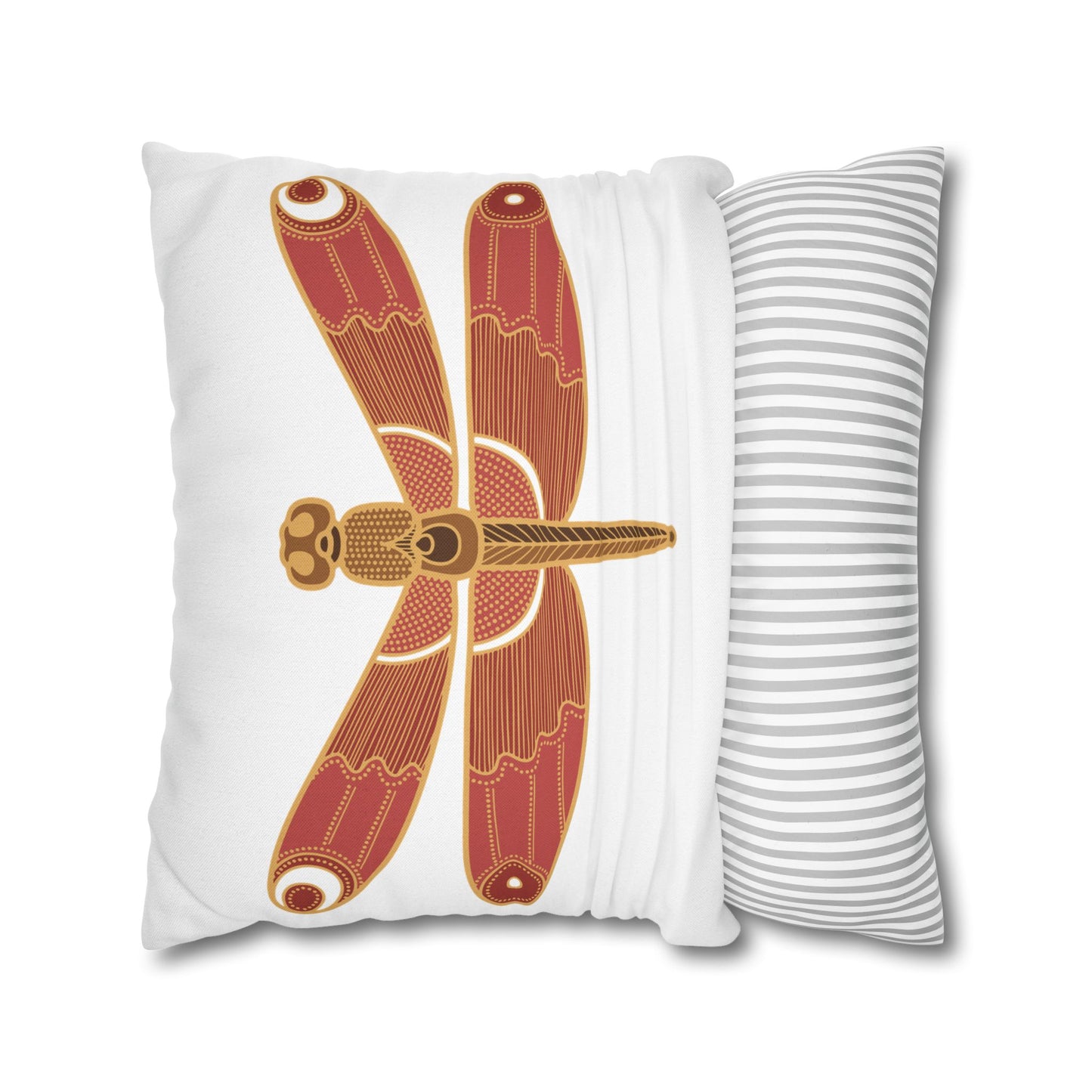 Bohemian Dragonfly Pillowcase - Cozy Home Decor for Nature Lovers, Boho Bedroom Accent, Gift for Gardeners, Unique Housewarming Present
