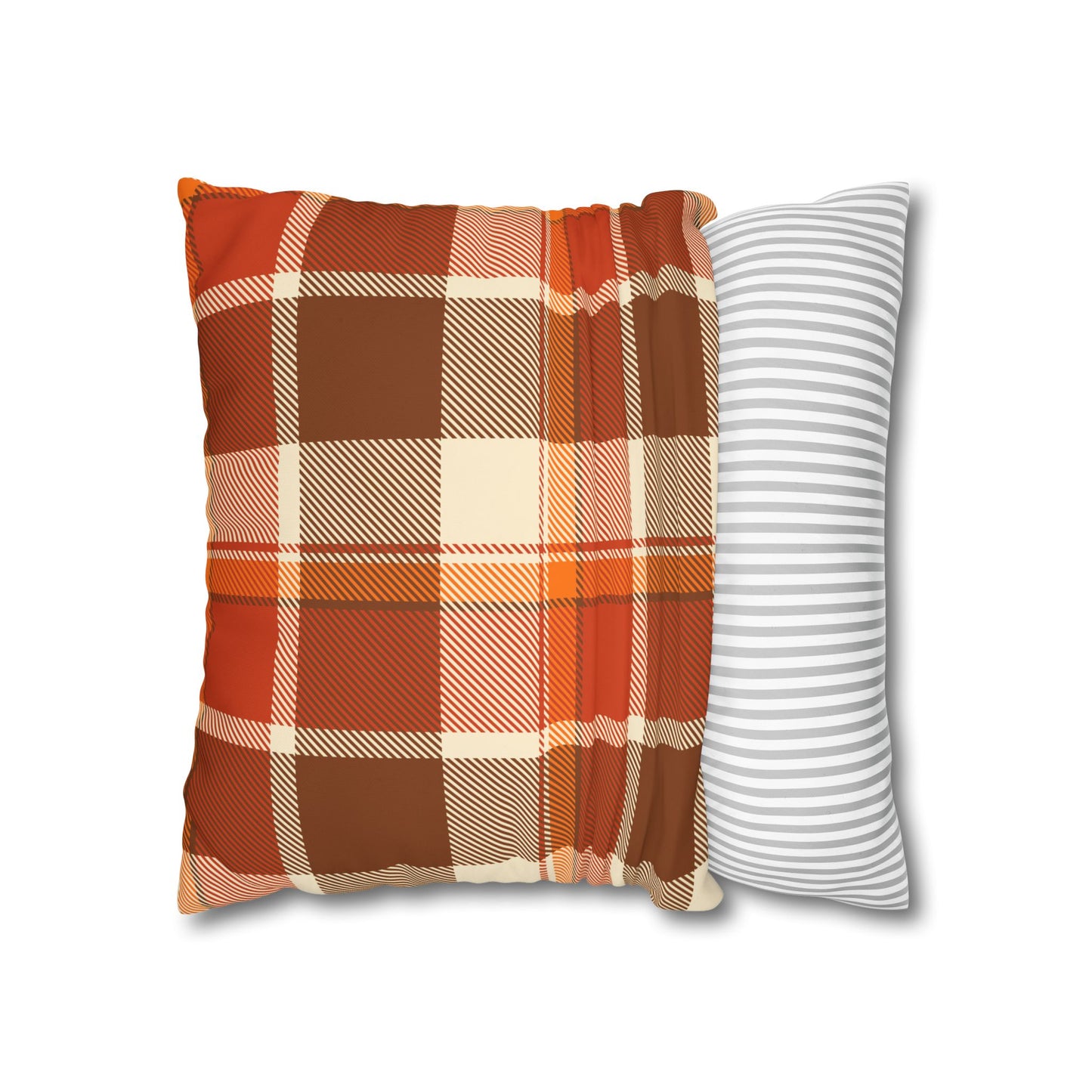 Cozy Plaid Pillowcase for Fall Decor, Home Accent, Gift for Her, Seasonal Decoration, Couch Accessory