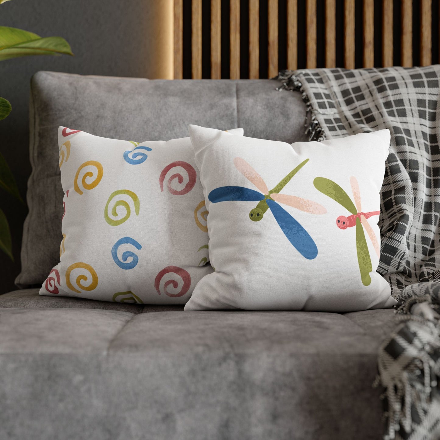 Flying Friends Dragonfly Pillowcase, Cozy Decor, Summer Vibes, Home Accent, Gift for Nature Lovers, Indoor Cushion Cover, Holiday Home