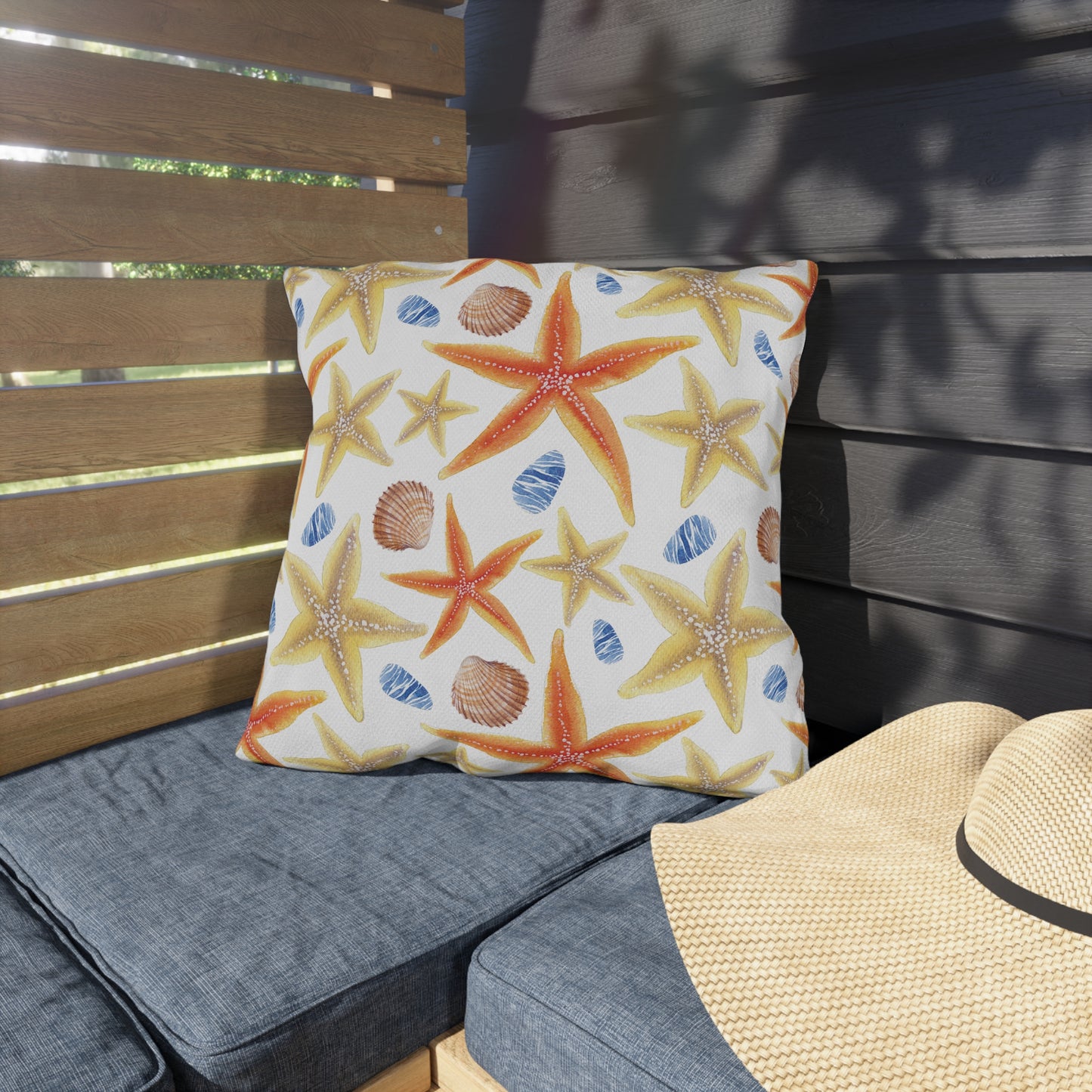 Beach-Themed Outdoor Pillows, Nautical Decor, Coastal Home Accessories, Summer Vibes, Garden and Patio Furniture