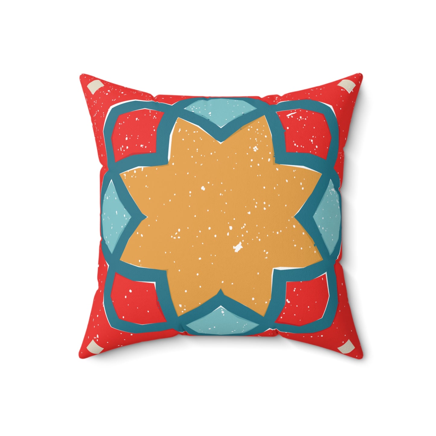 Vibrant Bohemian Tiger Decorative Pillow, Handmade Home Decor, Unique Gifts for Housewarming, Festival Comfort, Cozy Living