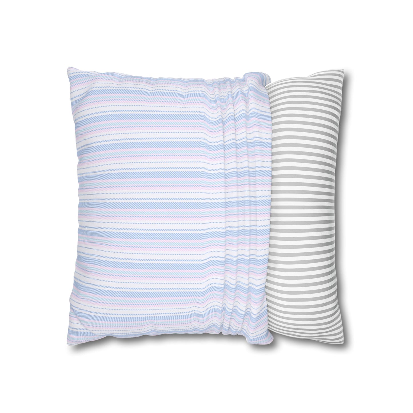 Pastel Striped Throw Pillowcase, Cozy Home Decor, Modern Cushion Cover, Stylish Living Room Accent, Birthday Gift, Soft Furniture Accessory