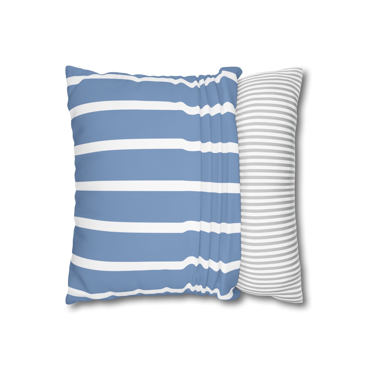 Stylish Striped Throw Pillowcase, Decorative Cushion Cover, Modern Home Decor, Blue Stripe Accent Pillow, Gift for Couch Lovers