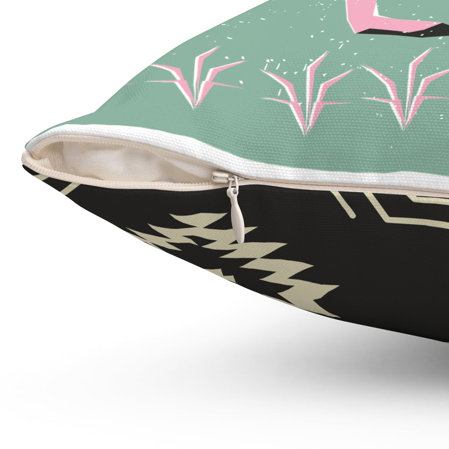 Penguin & Tribal Design Square Pillow - Cozy Home Decor, Throw Pillow, Unique Gift, Farmhouse Style, Seasonal Accent