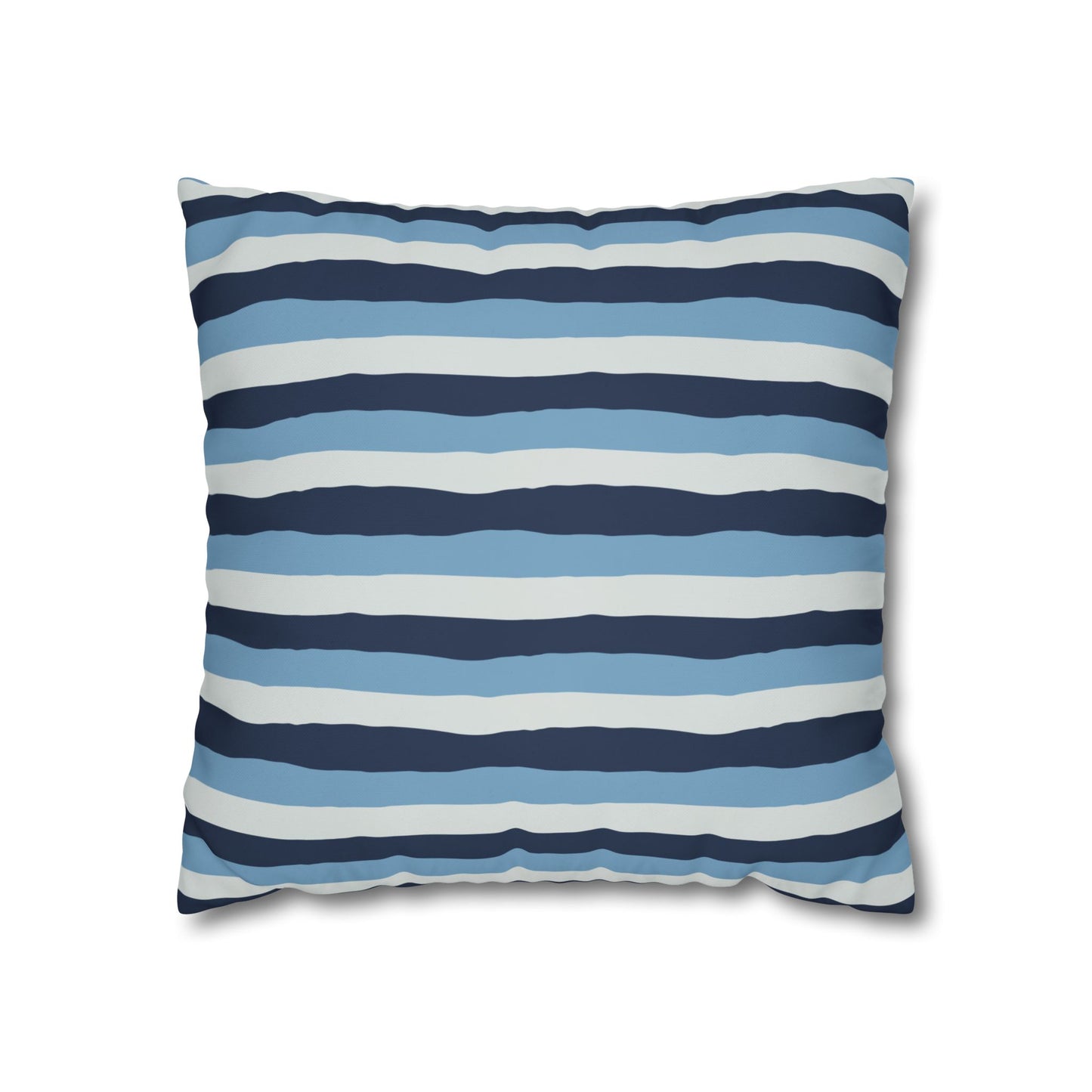 Nautical Striped Pillowcase, Cozy Decorative Throw Pillow, Beach House Decor, Summer Home Accent, Unique Gift Idea