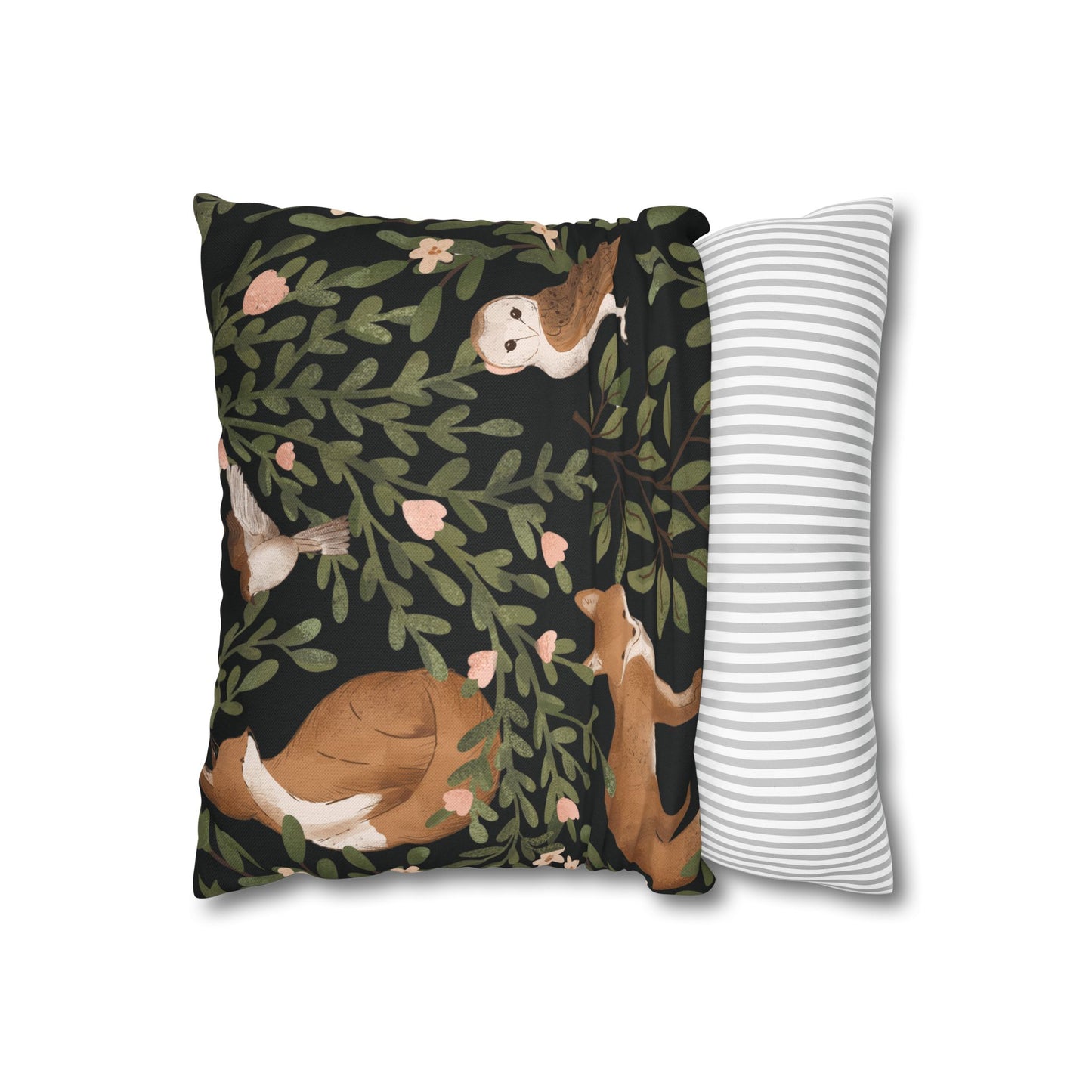 Little Fox & Owl – Woodland Charm Pillow Case