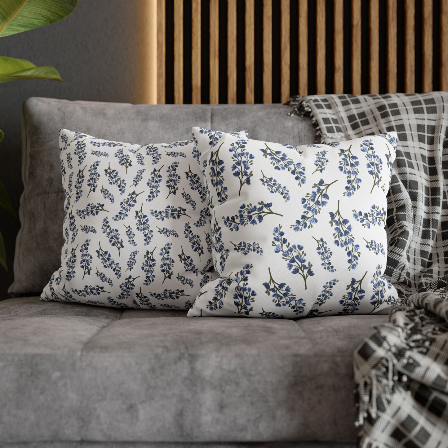 Floral Patterned Throw Pillowcase, Square Decor, Home Accent, Living Room Cushion, Gift for Homeowners, Cozy Decor