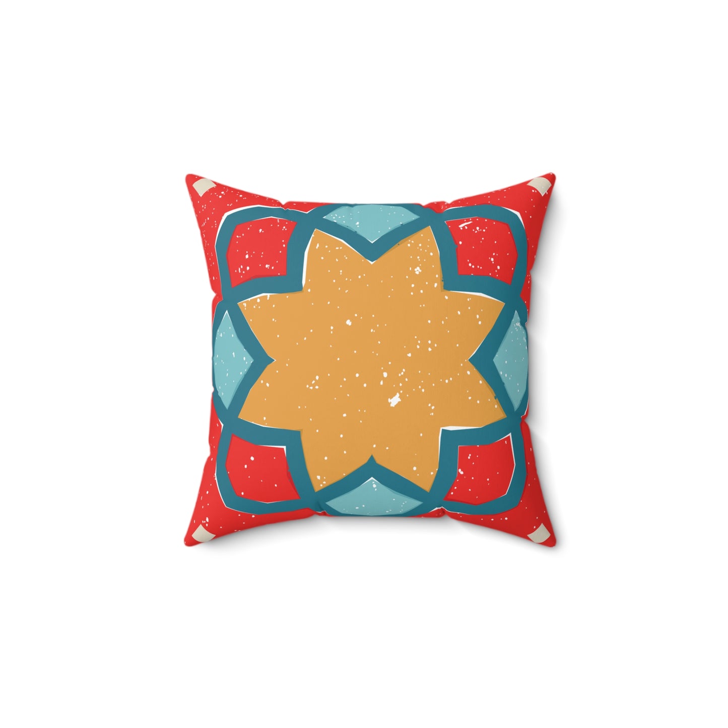 Vibrant Bohemian Tiger Decorative Pillow, Handmade Home Decor, Unique Gifts for Housewarming, Festival Comfort, Cozy Living