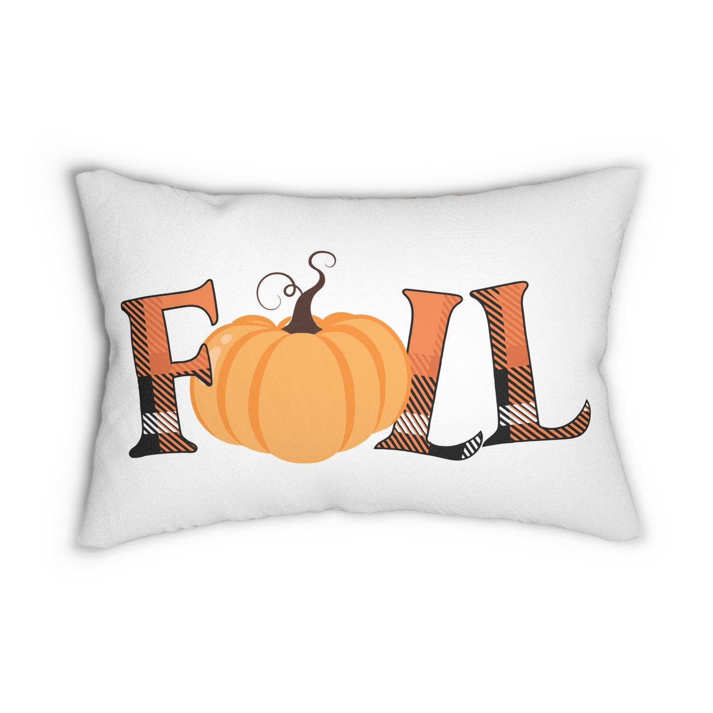 Fall Pumpkin Lumbar Pillow, Cozy Home Decor, Autumn Accent Cushion, Thanksgiving Gift, Seasonal Pillow Decoration, Rustic Farmhouse Style