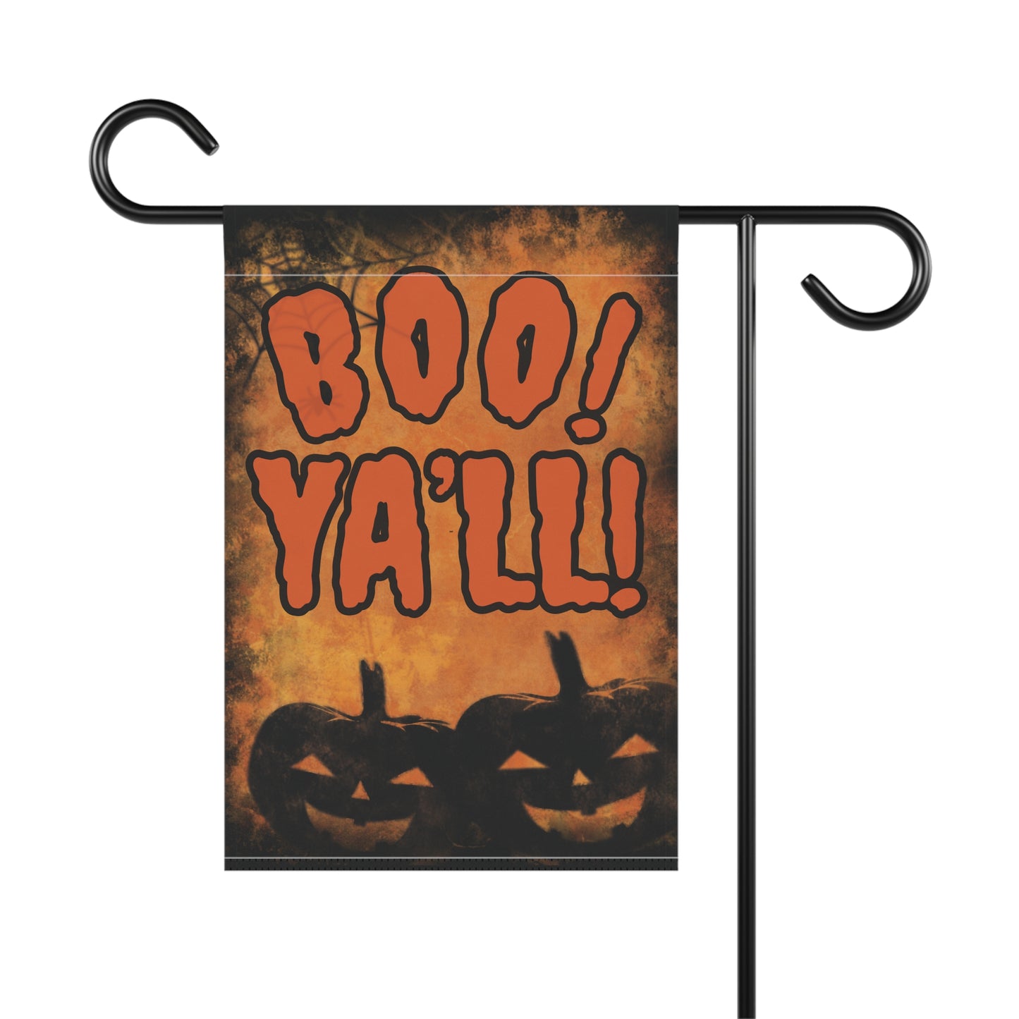 Boo Ya'll ! Halloween Garden Banner - Spooky Outdoor Decor for Fall, Yard Sign, Halloween Party Decor, Trick or Treat Display