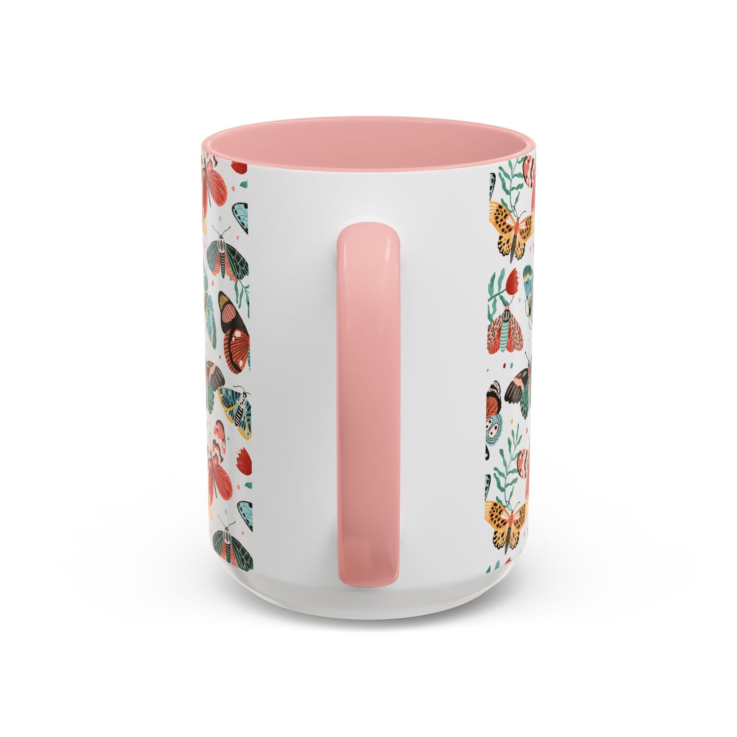 Mug Butterfly Breeze Turquoise and Rich Red