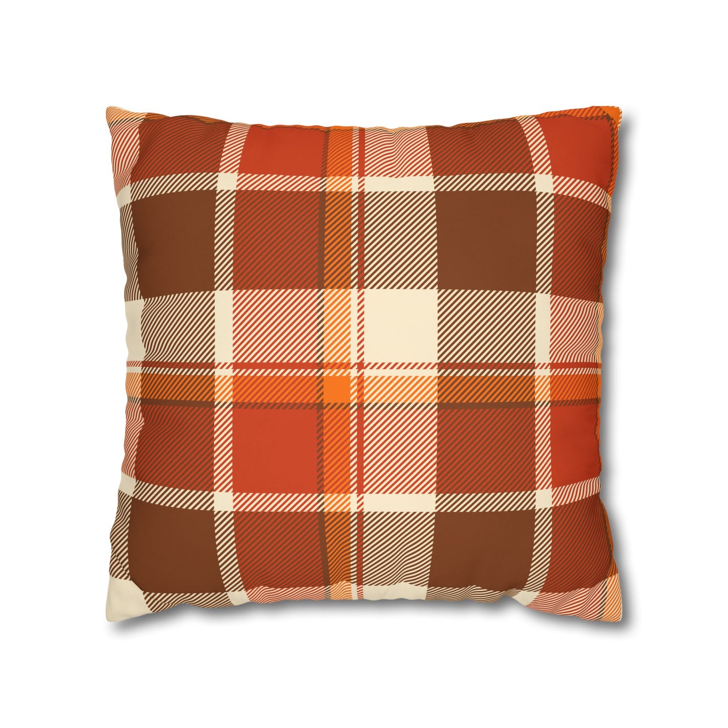 Cozy Plaid Pillowcase for Fall Decor, Home Accent, Gift for Her, Seasonal Decoration, Couch Accessory