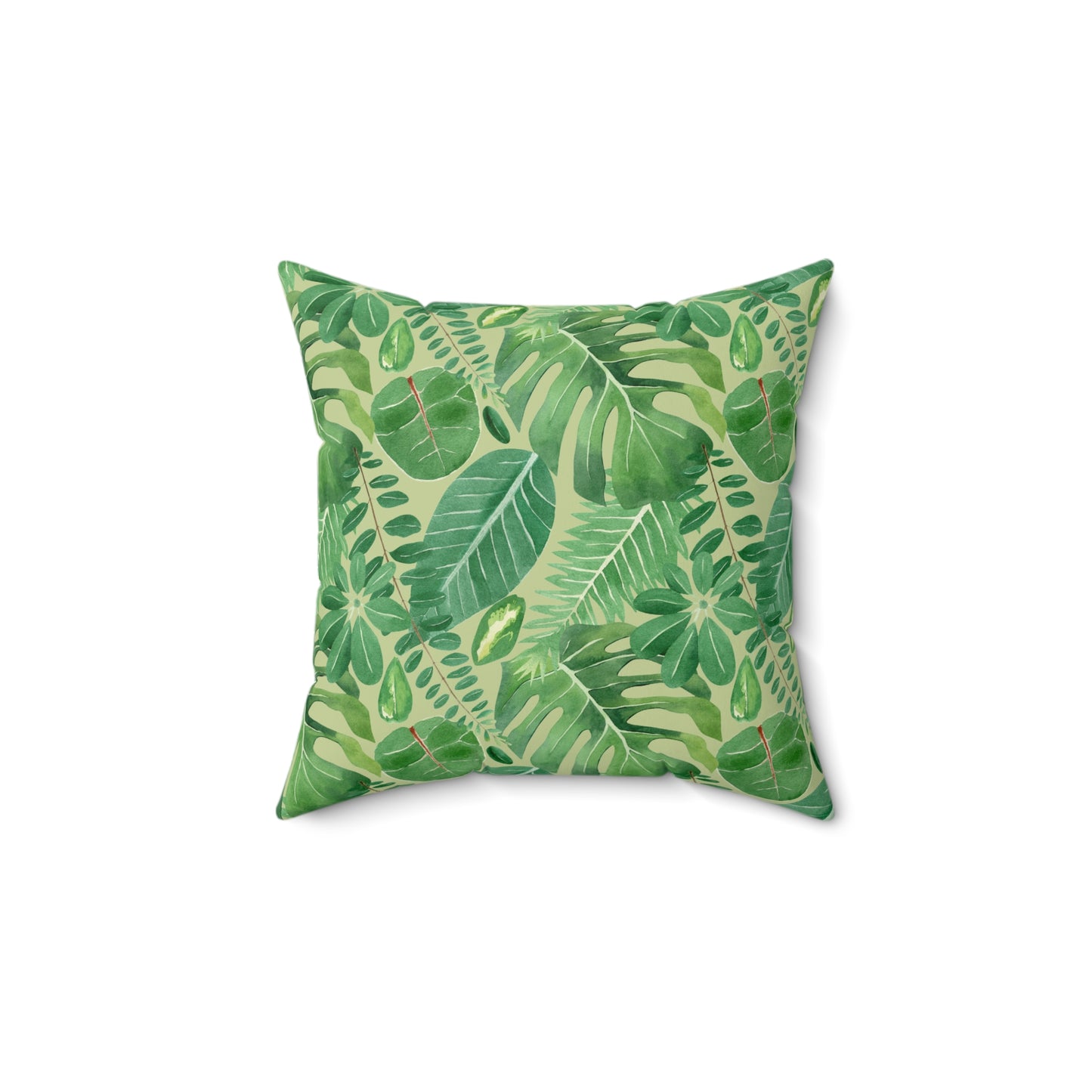 Tropical Botanical Pillow, Home Decor Accent, Jungle Vibes Cushion, Nature Themed Gift, Summer Pillow for Living Room