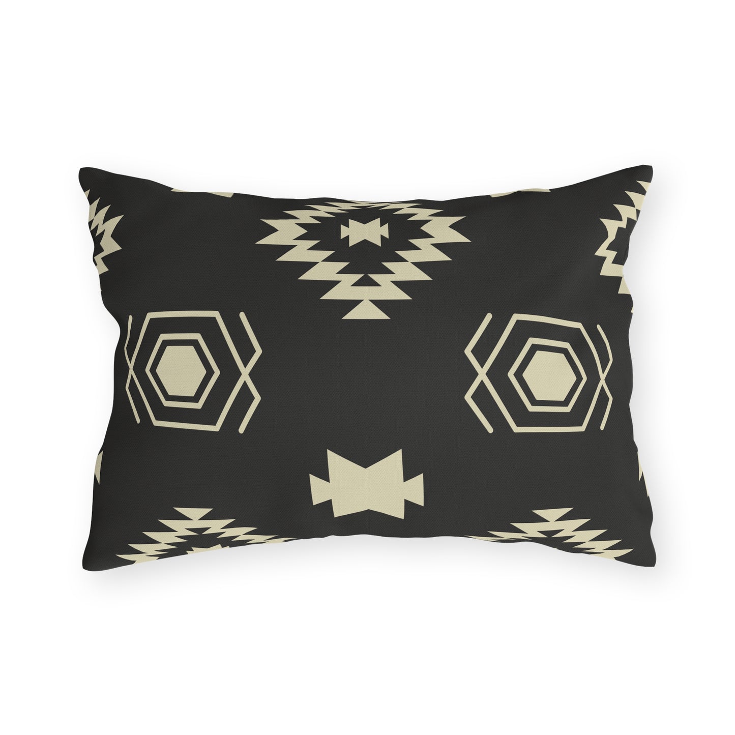Desert-Inspired Rustic Tribal Design Snake Outdoor Pillow | Boho Chic Decor, Patio Cushions, Nature Decor, Home Accents, Camping Accessories