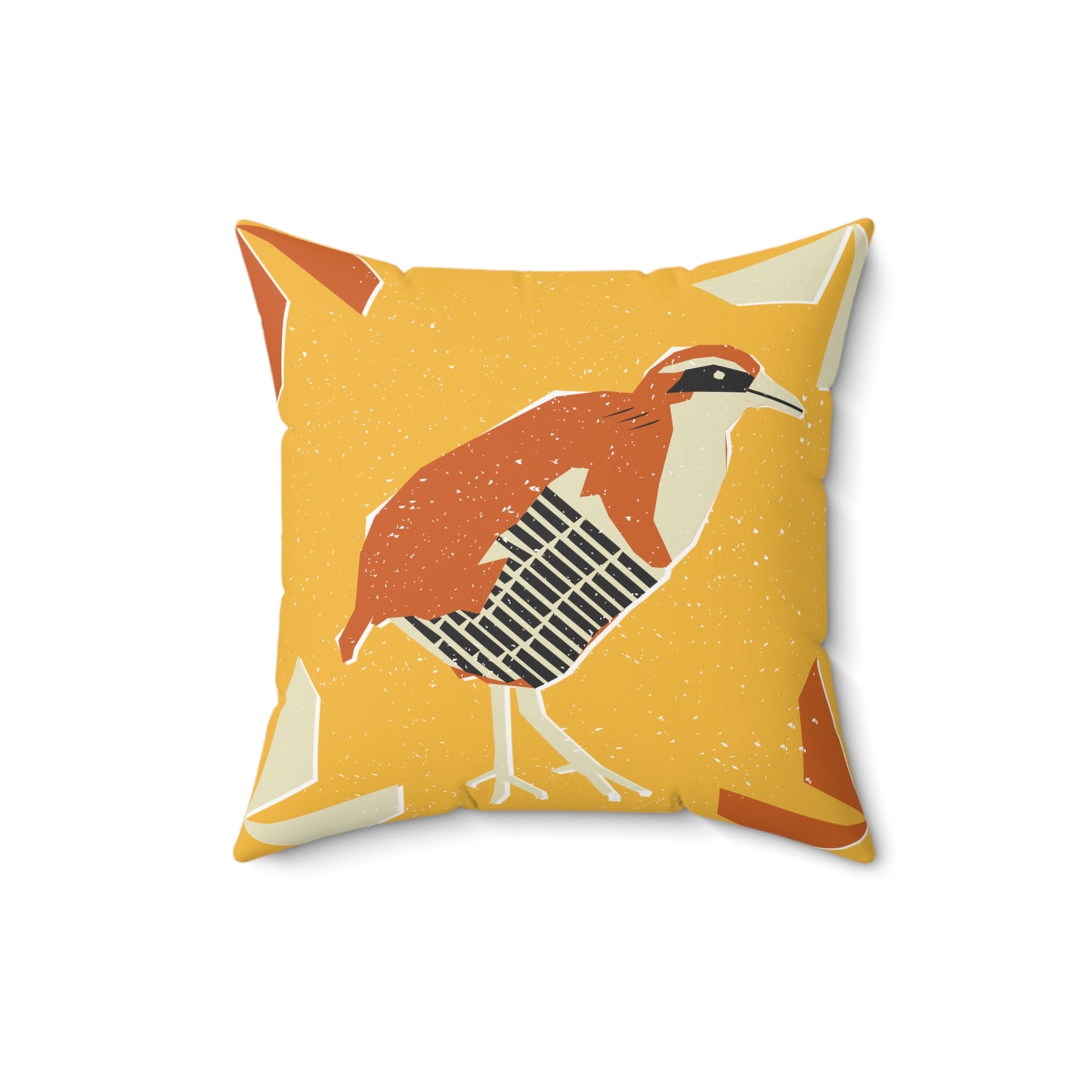 Rustic Tribal Boho Partridge Design Decorative Pillow for Cozy Spaces, Unique Throw Pillow, Home Decor Accent, Gift for Bird Lovers, Modern Patterned Cushion