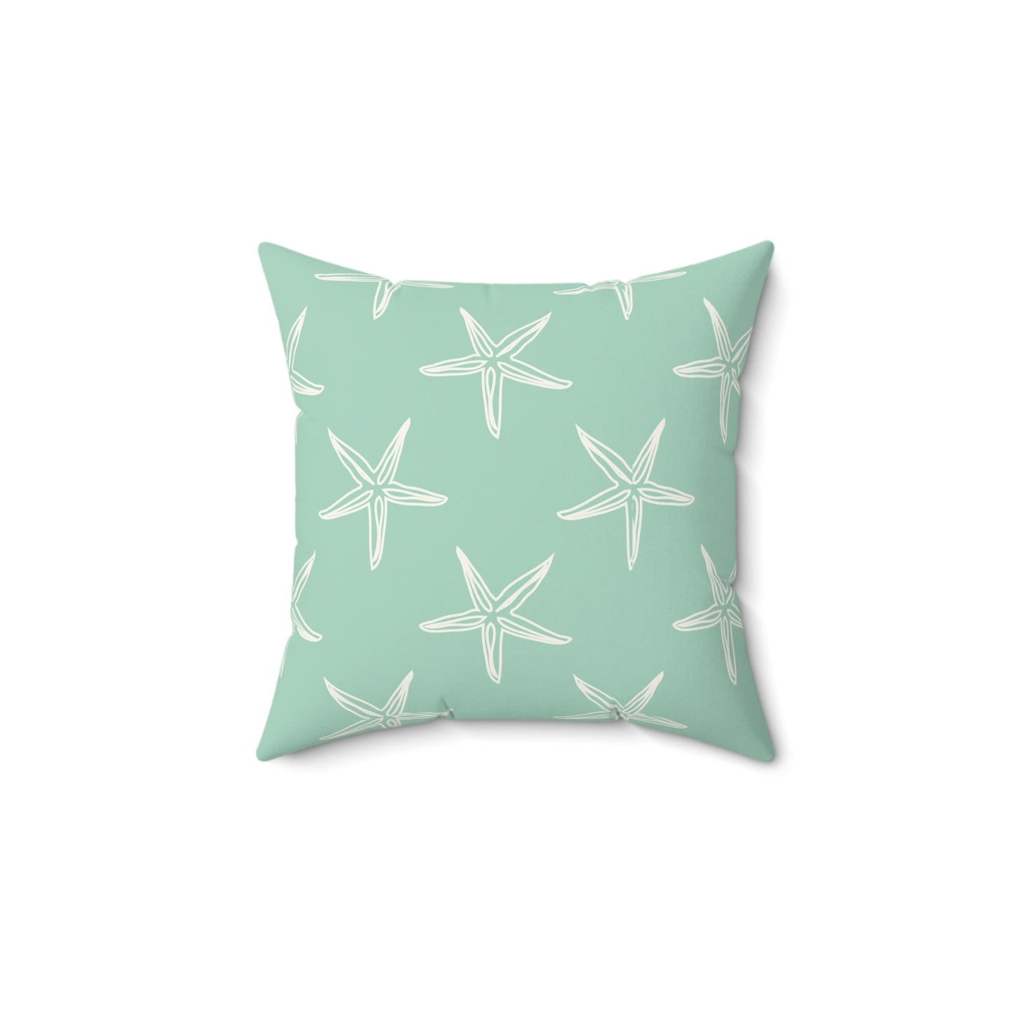 Coastal Starfish Throw Pillow – Beach-Inspired Home Decor